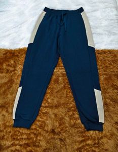 Jockey Navy Blue Joggers with Tan Accents