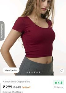 Maroon Fitted Tee