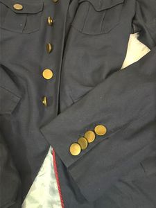 Vintage Style Navy Military Jacket