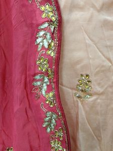 Pink Gota Patti Lahenga And Blouse