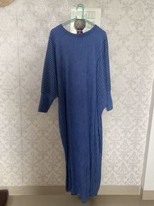 Blue crushed Maxi Dress