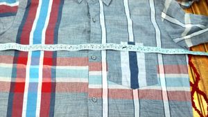 Shirt Blue Pure Cotton High Quantity Standard