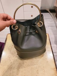 Olive Green Bucket Bag