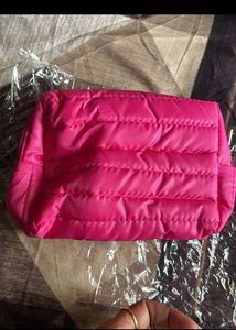 Pink MAC Cosmetic Pouch