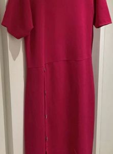 Magenta Midi Dress