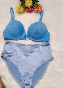Light Blue Lace Bra with brief 👍