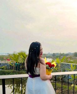 Elegant White Tulle Dress with Bow Sash