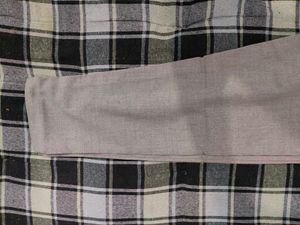 Women Grey Classic Linen Blend Trousers