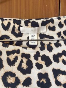 Leopard Print Ruched Top