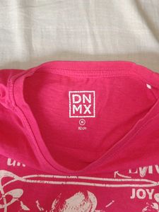 Bright Pink Graphic T-Shirt