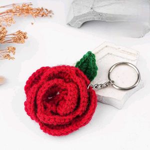 Crochet flower Keychain Set of 3