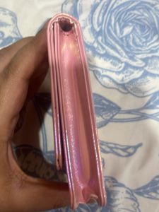 Iridescent Pink Bi-Fold Wallet