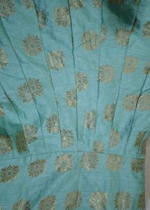 Mint Green Embroidered Anarkali Suit with Dupatta
