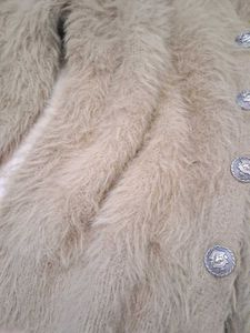 Fuzzy Button-Up Cardigan