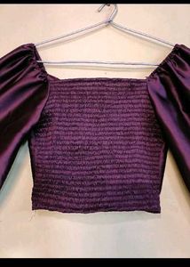 Stylish Purple Crop Top