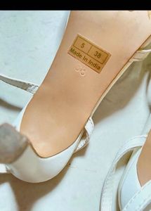 Truffle collection elegant white heels