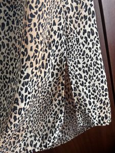 Leopard Print Midi Skirt
