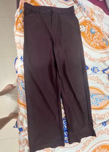 Brown Wide Leg Trousers