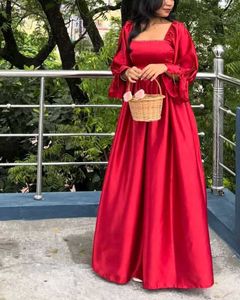 Stunning Red Off-Shoulder Gown
