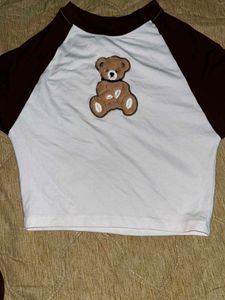 Cute Teddy Bear Raglan Top