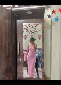 Newmw Pink Bodycon Maxi Dress