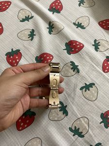 Elegant Gold Tone Watch Bracelet
