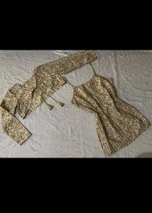 Y2k Desi corset kurti with convertible jacket
