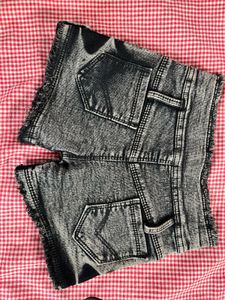 Distressed Denim Shorts
