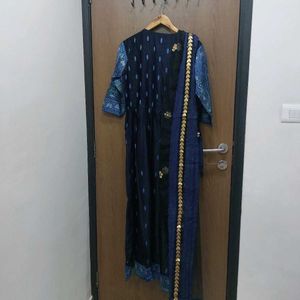 Beautiful Navy Blue Ethnic Gown