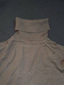 Classic Brown Turtleneck Top