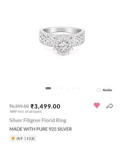 Sterling Silver Filigree Ring