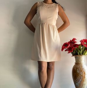 Elegant Lace Detail Mini Dress