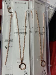 Stainless Steel Circle Pendant Necklace