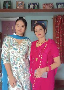 Blue Printed Kurta Set with Dupatta