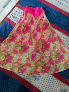 Rose Pink Ethnic Skirt