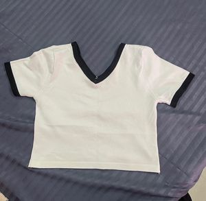 White Crop Top
