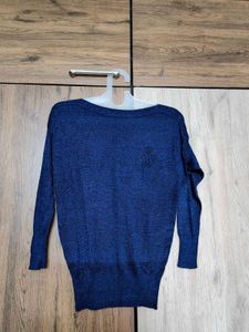 Navy Blue Party Top