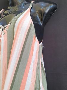 Korean High Low Multicolored Dress | Bust 38