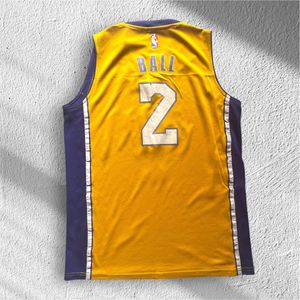 Lakers #2 Lonzo Ball Basketball Jersey