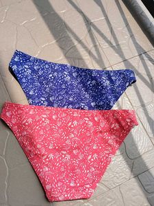 M&amp;S Set of 2 High Leg Bikini Bottoms