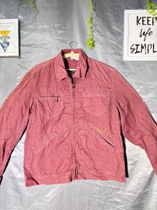 MARLBORO Men's Maroon Casual Jacket
