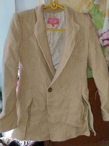Puff Shoulder cream Blazer Vintage Style Xs/S/M