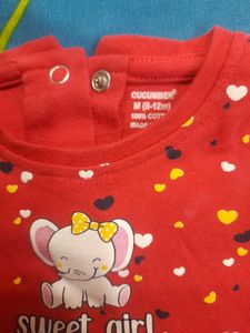 Cute Red 'Sweet Girl' Dress