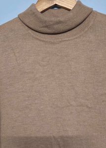 Tan Turtleneck Sweater