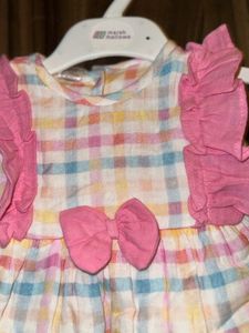 Candyhouse Girls Plaid Ruffled Dress