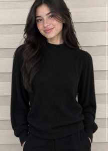 vero moda Chic Black Mock Neck Long Sleeve Top