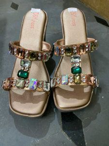Embellished Flat Sandals