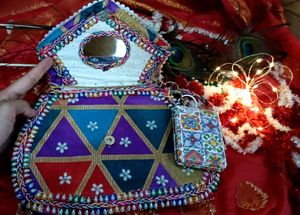 ✨festival special handmade beaded clutch