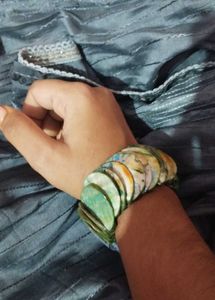 Unique Green Stone Bracelet