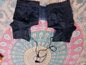 Elegant Black Saree with Pink Floral Embroidery